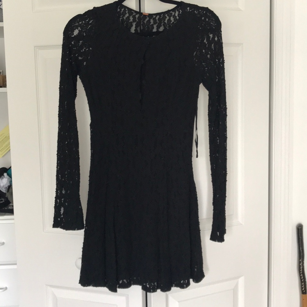 Black Lace free people dress